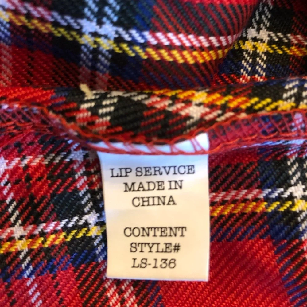 LIP SERVICE near vintage 2010 Punk and Disorderly kilt pin mini skirt